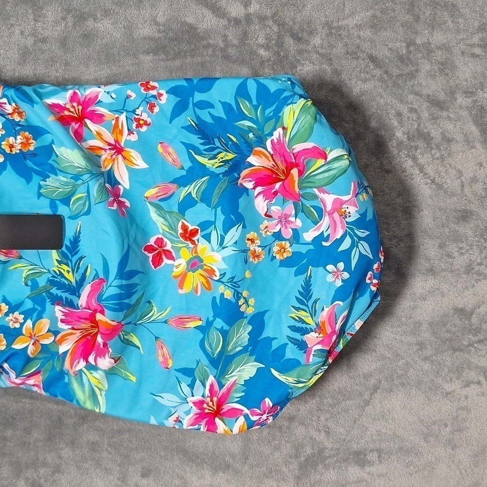 Tropica Floral Blue Women's One Piece Swimsuit - Picture 8 of 12